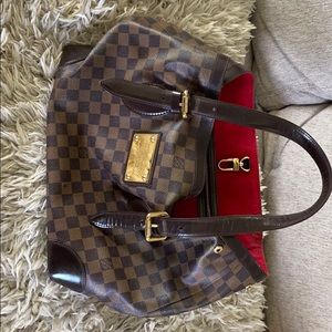 Auth Louis Vuitton Hampstead Mm #4841L35